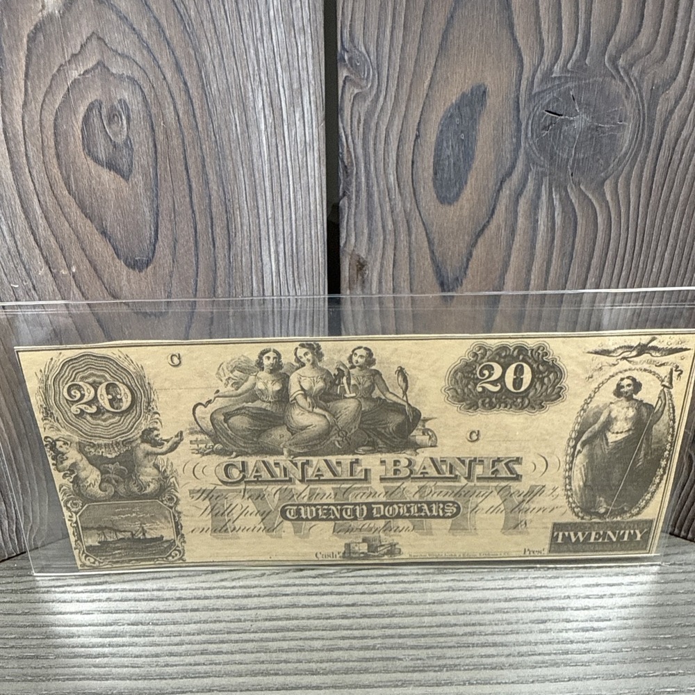 United States 20 Dollars Nouvelle‎ Orléans Double Couleur Canal Bank